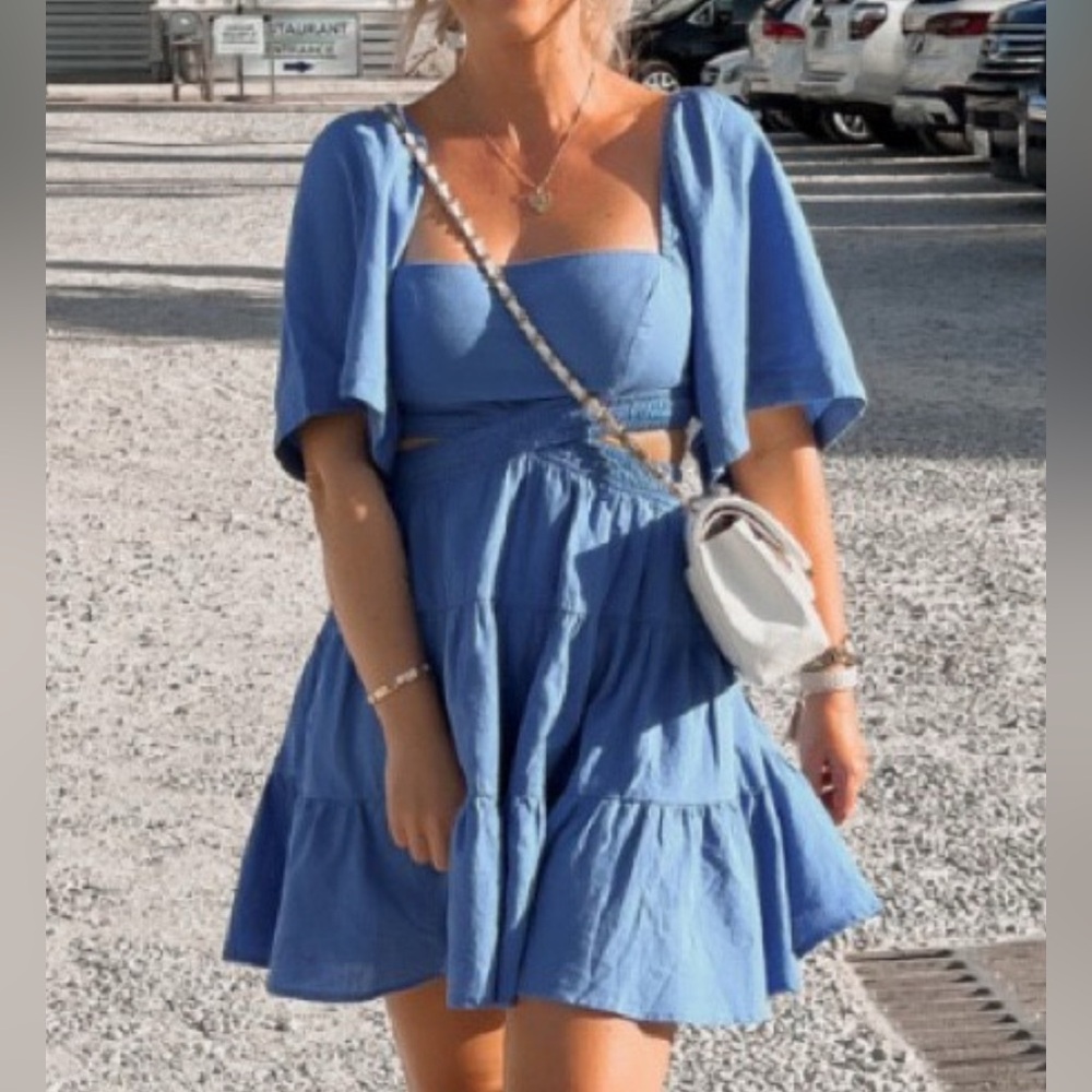 Free People Cross of Sunlight Mini dress